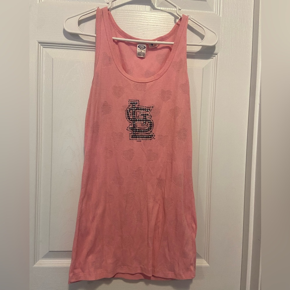 XL St. Louis Cardinals Pink Tank Top